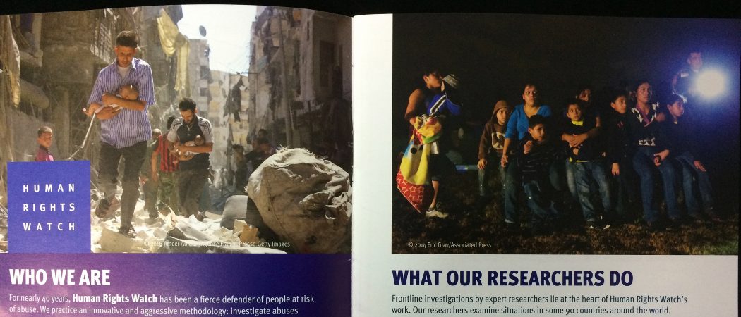 Human Rights Watch Film Festival brochure
