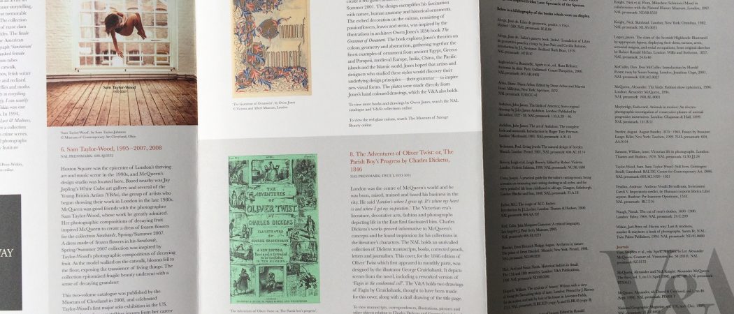 Victoria & Albert Museum leaflet